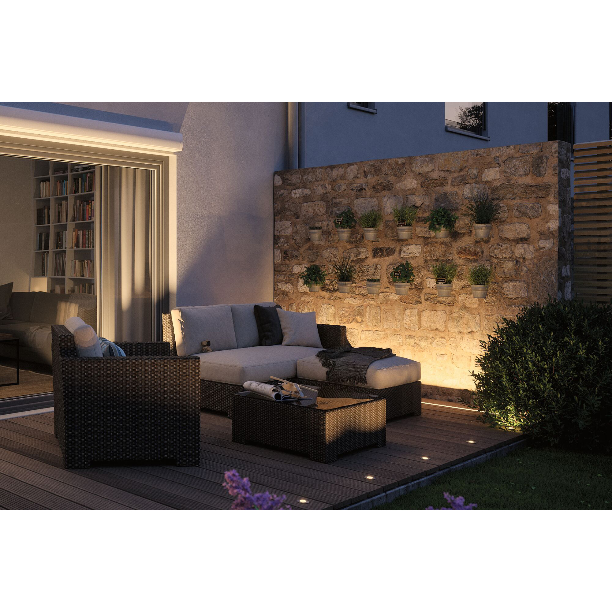 LED Infälld Markbelysning Paulmann Plug & Shine Ljuslist IP67 8W