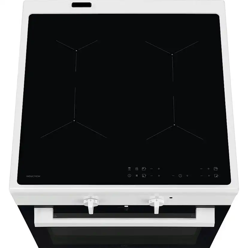 Induktionsspis Electrolux LKI64404SW med Självrengörande Ugn och Hob2Hood