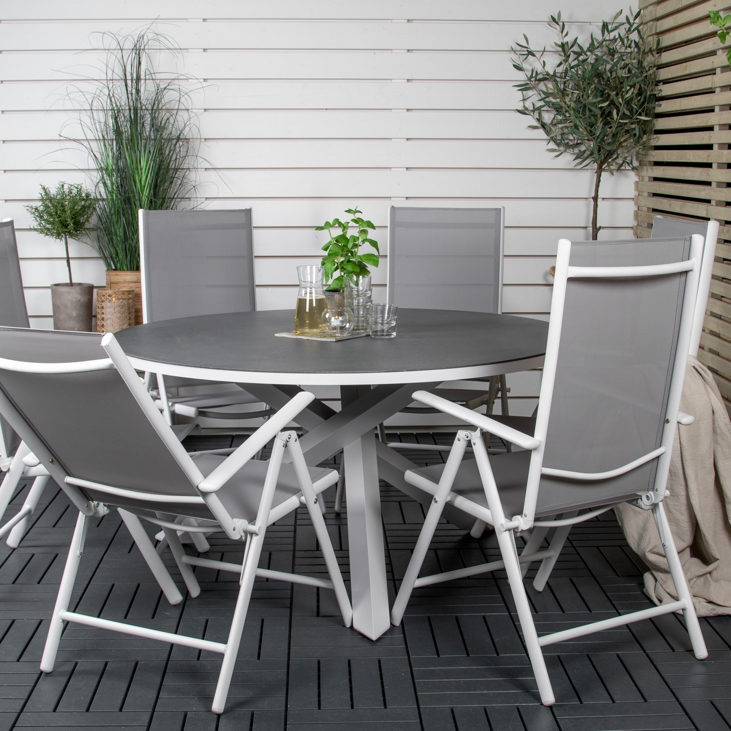 Matgrupp Venture Home Copacabana med 6 Bront Positionsstolar