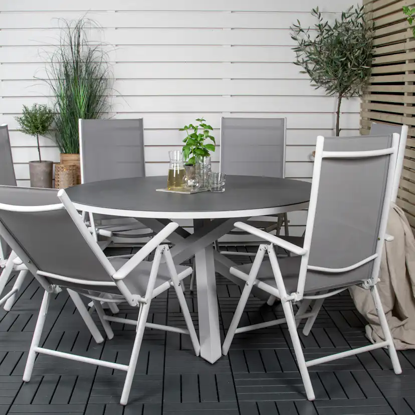 Matgrupp Venture Home Copacabana med 6 Bront Positionsstolar