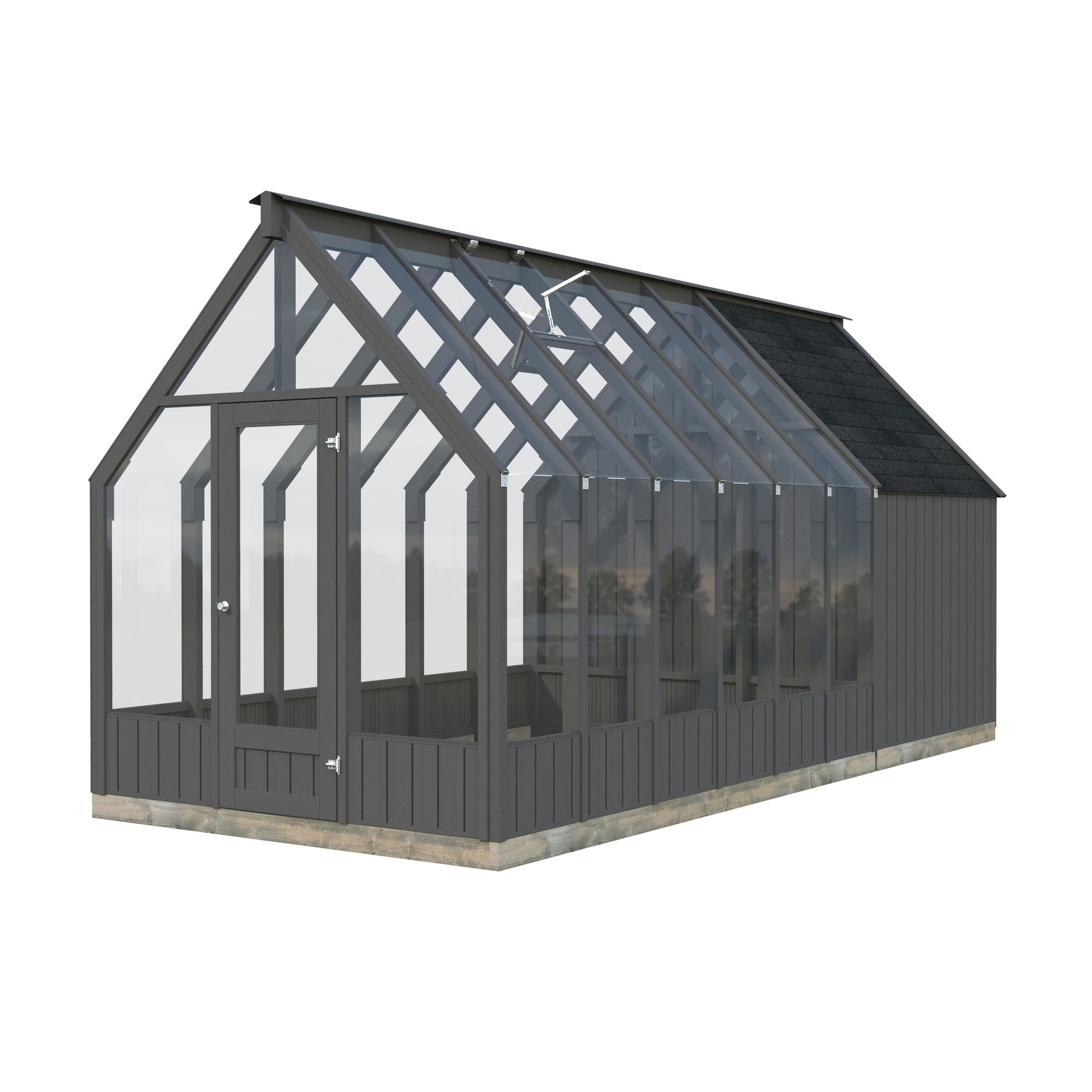 Växthus Palmako Emilia 13,1 m² (inv. 8,2+4,0 m²)