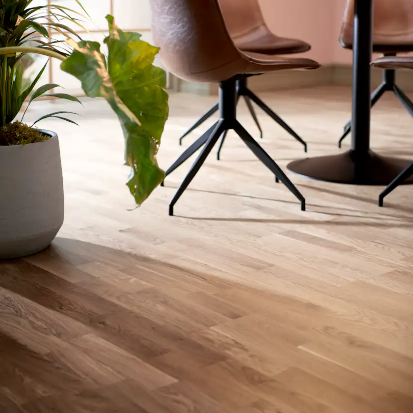 Parkettgolv Nordic Floor Ek Natur Mattlack 3-Stav