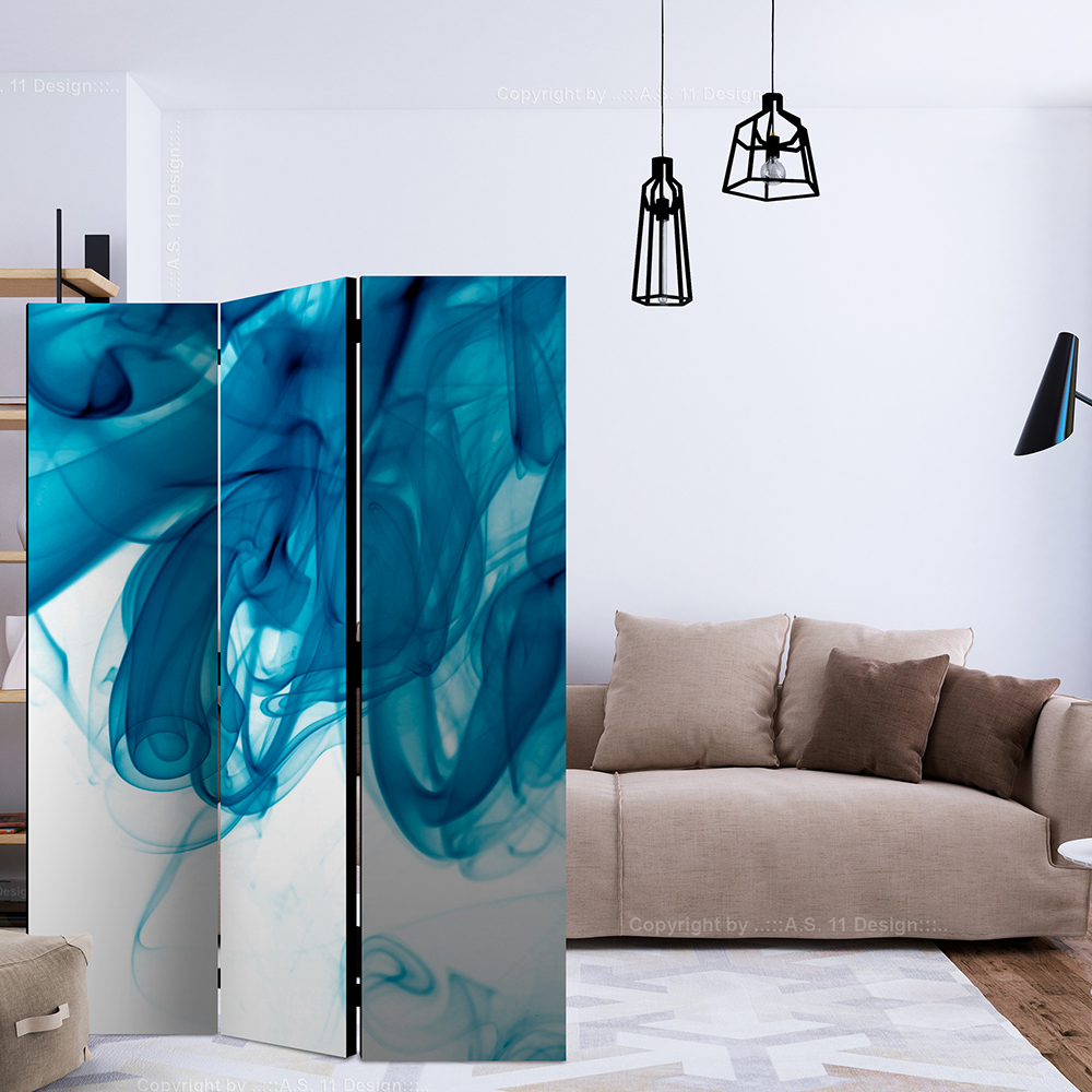 Rumsavdelare Skärmvägg Arkiio Blue Smoke 135x172 cm