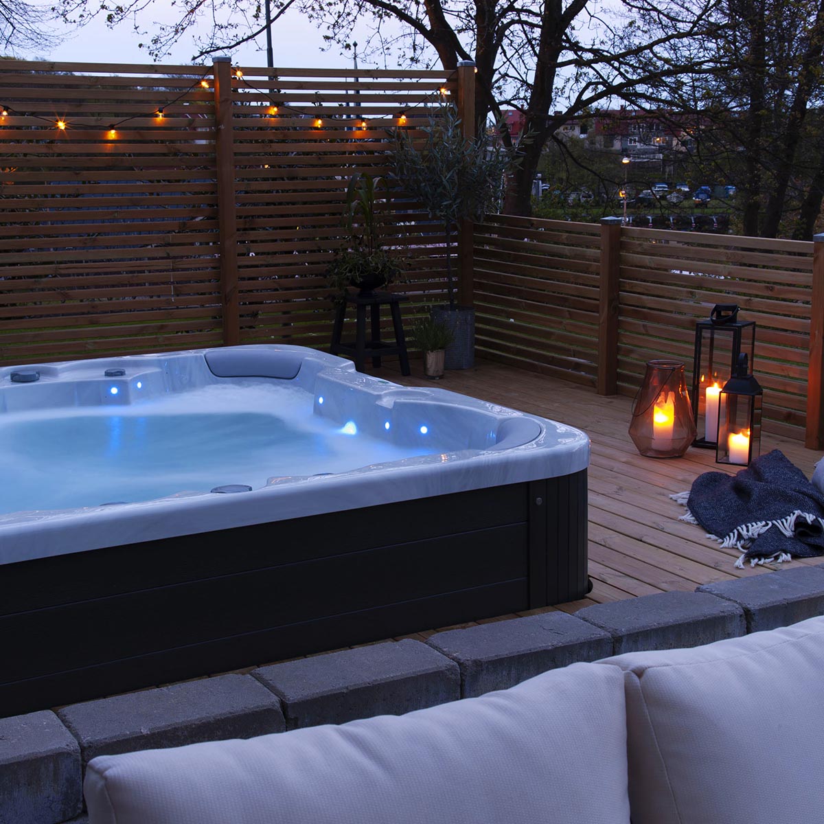 Spabad Westerbergs Sandhamn 42 Jets Vit med Lock