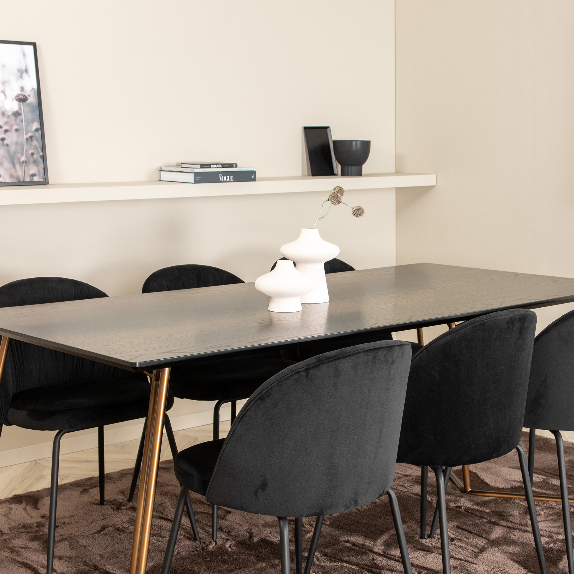 Matgrupp Venture Home Annika med 6 Wrigley Stolar