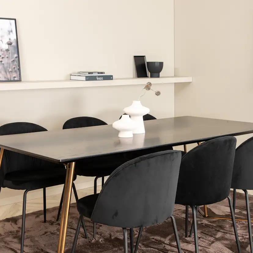 Matgrupp Venture Home Annika med 6 Wrigley Stolar