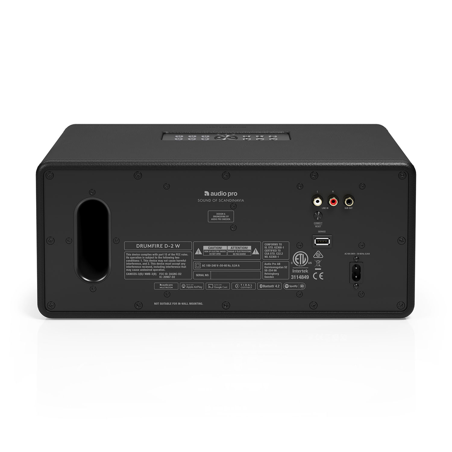 AUDIO PRO Högtalare D2 W Multiroom Svart Svart