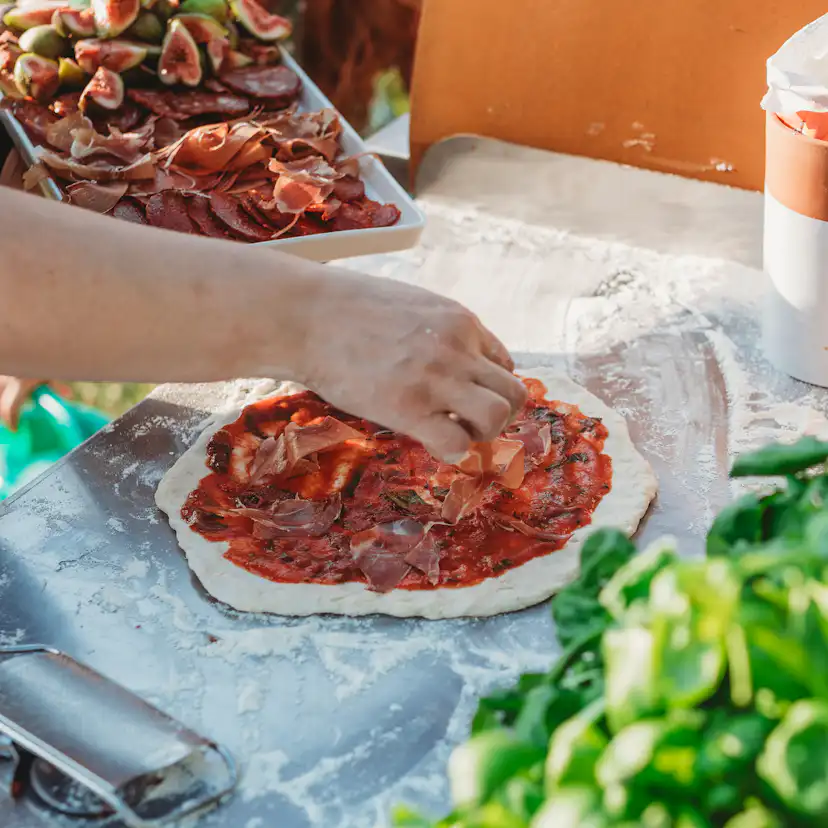 Pizzaugn GrillSymbol Pizzo med Pizzabord