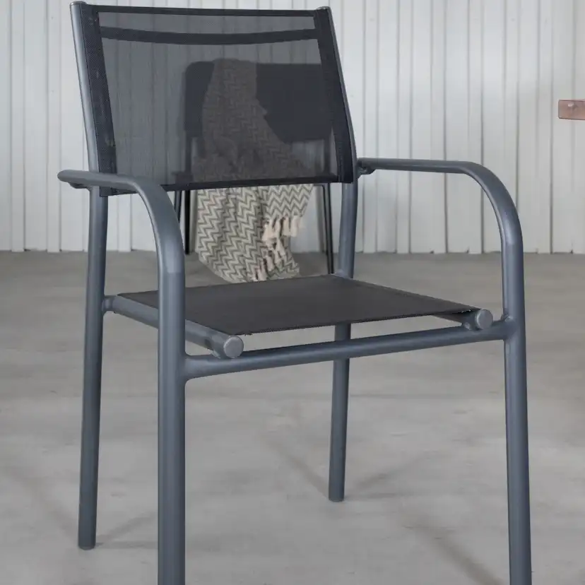 Matgrupp Venture Home Doni med 6 Samba Stapelbara Matstolar