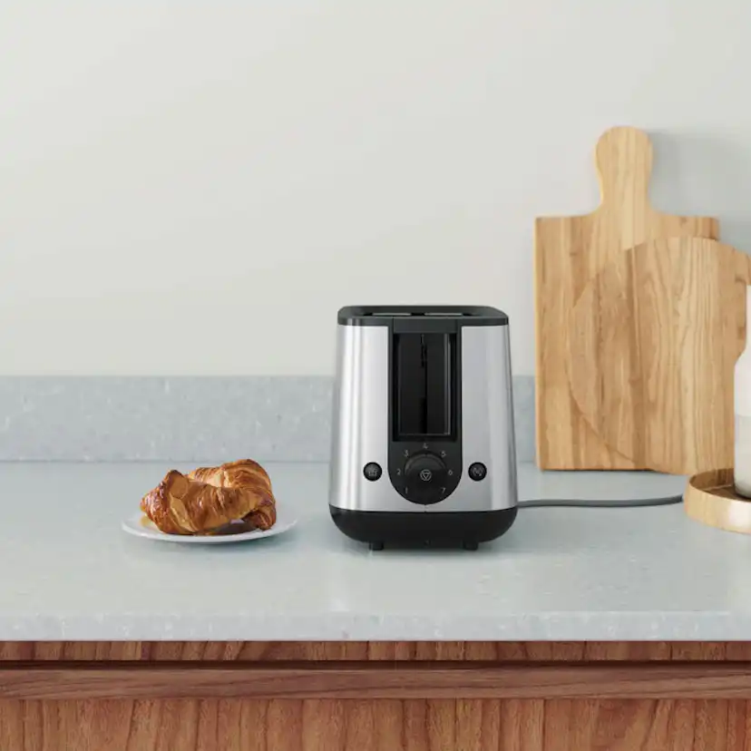 Brödrost Electrolux E3T1-3ST 2-Skivor Rostfri 800W 7 Rostningslägen & Uppvärmningsfunktion