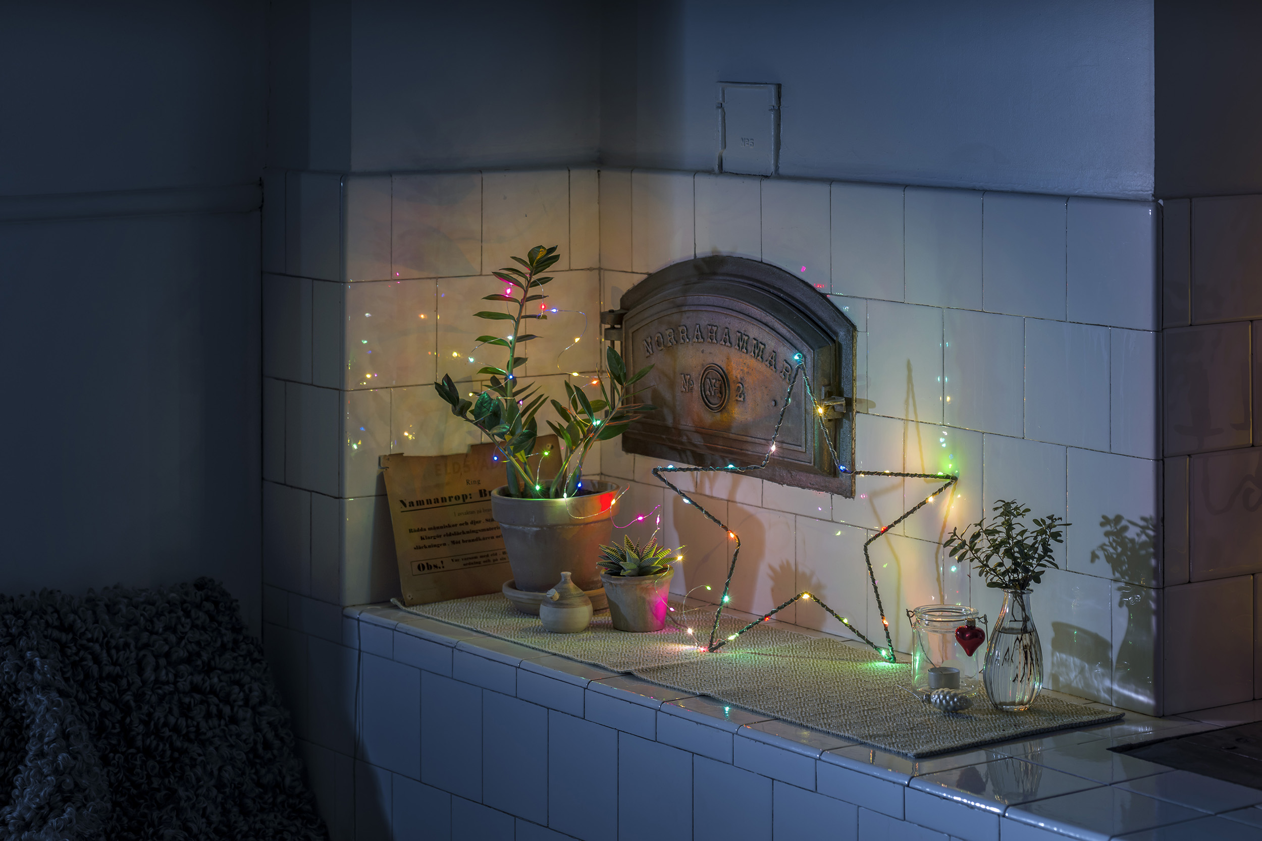 Ljusslinga Gnosjö Konstsmide Micro-LED Flerfärgad