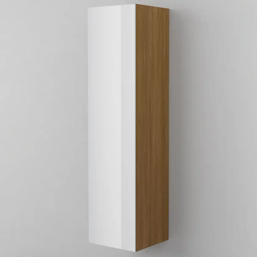 Högskåp TWIN 40,Dark Oak, 5 Hyllplan, Höger.400x1600x390 Bredd: 400 mm, Dark Oak, Höger utan Lådor