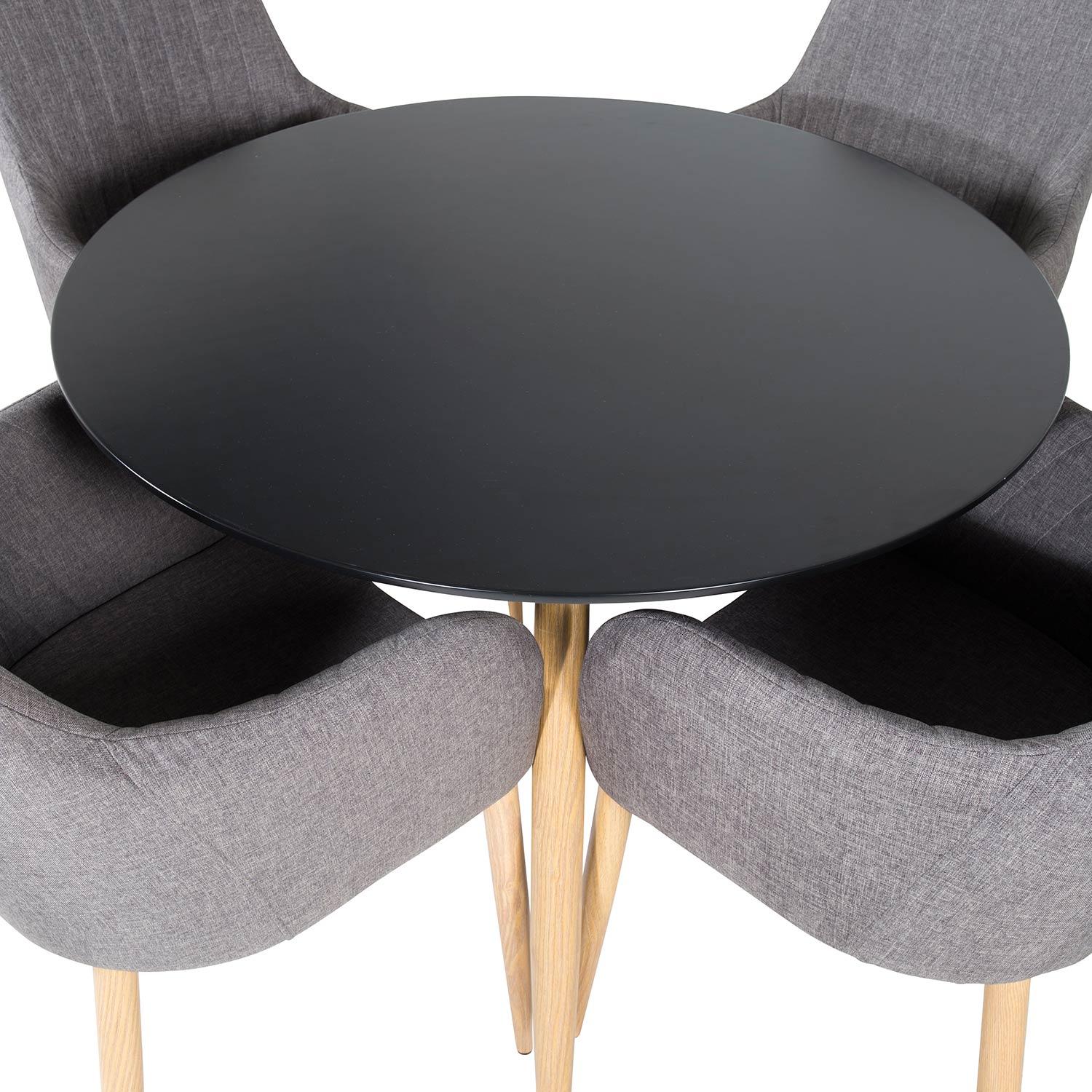 Matgrupp Venture Home Plake med 4 Corina Stolar Polyestertyg Runt