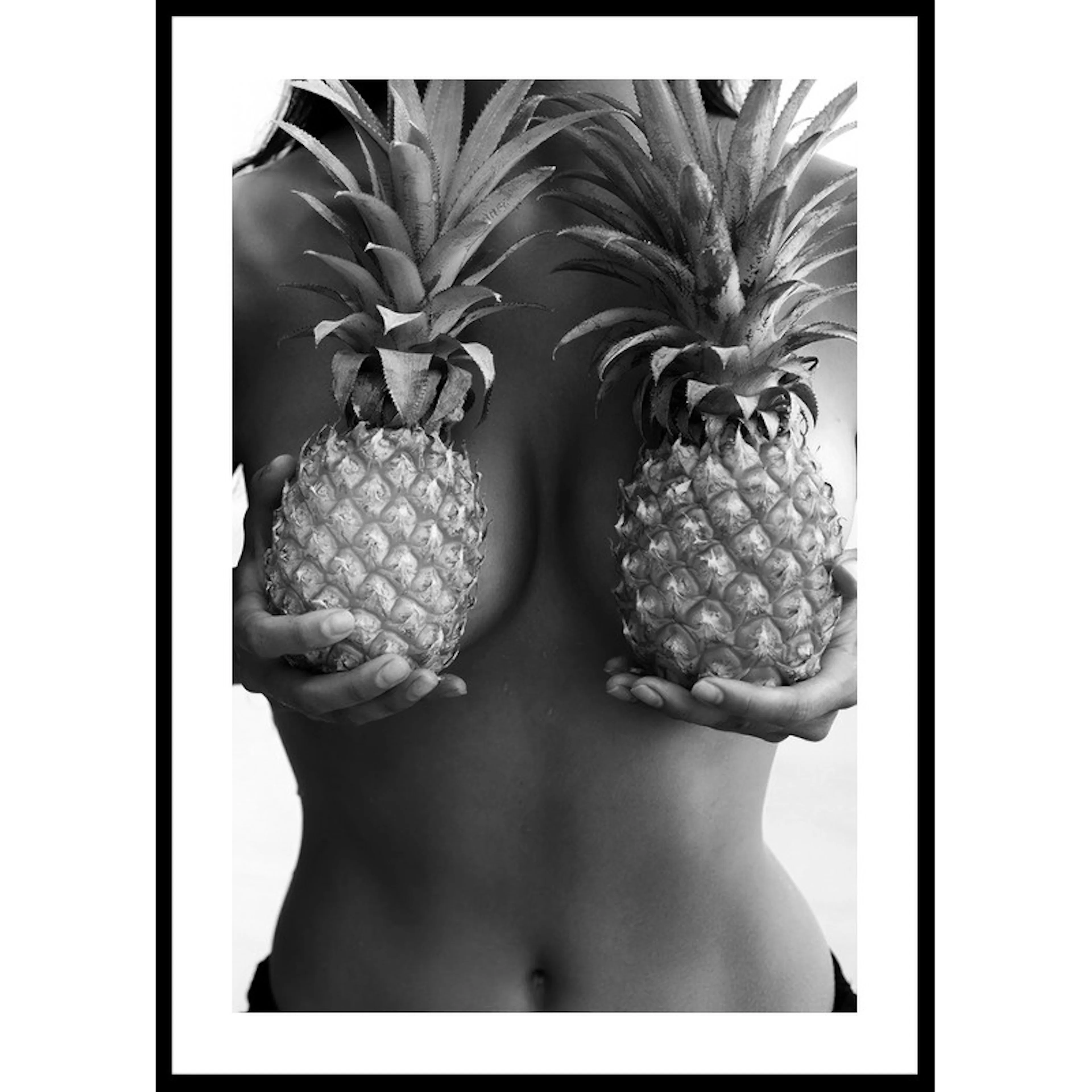 Them Pineapples B&W 30x40 30x40 cm