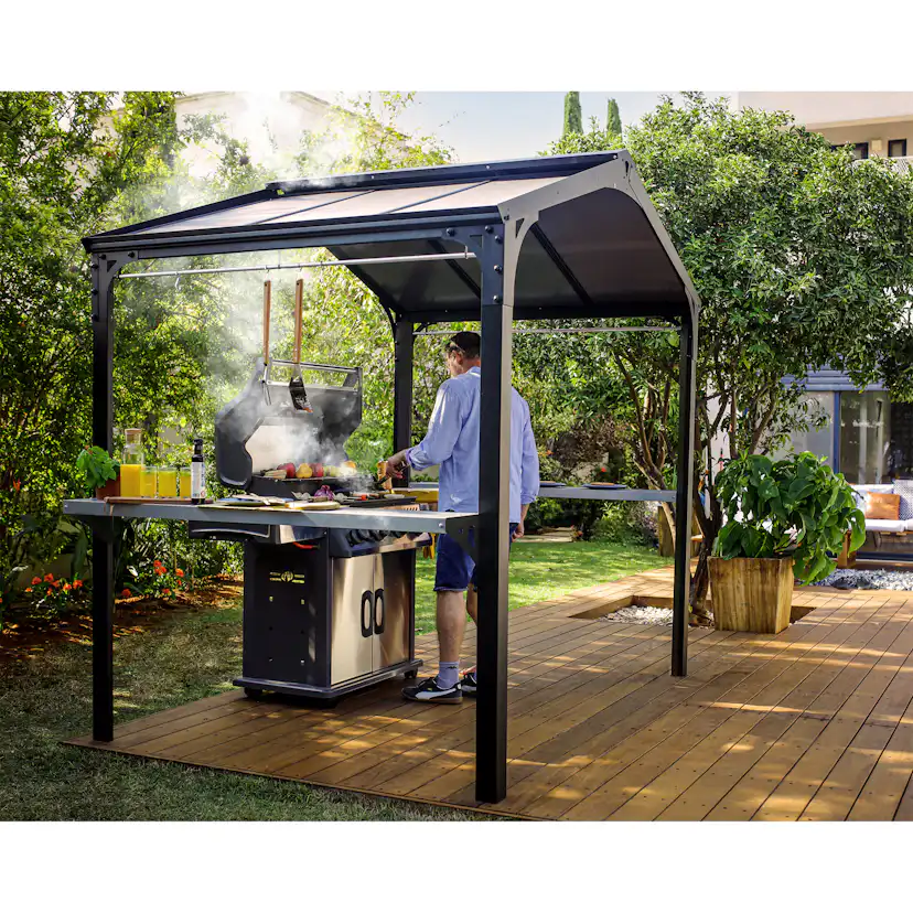 Paviljong Canopia by Palram Austin BBQ Aluminium 1,8 X 2,4 m