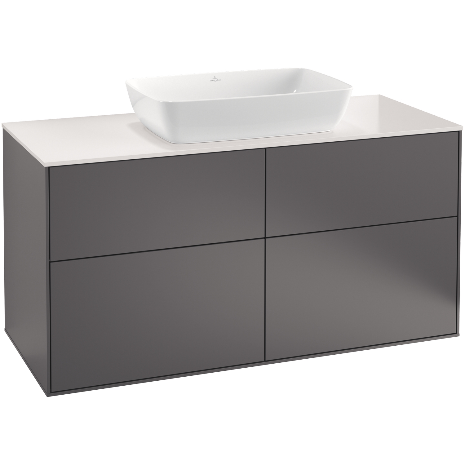 Tvättställsskåp Villeroy & Boch Finion med 4 Lådor och Bänkskiva för Fristående Tvättställ