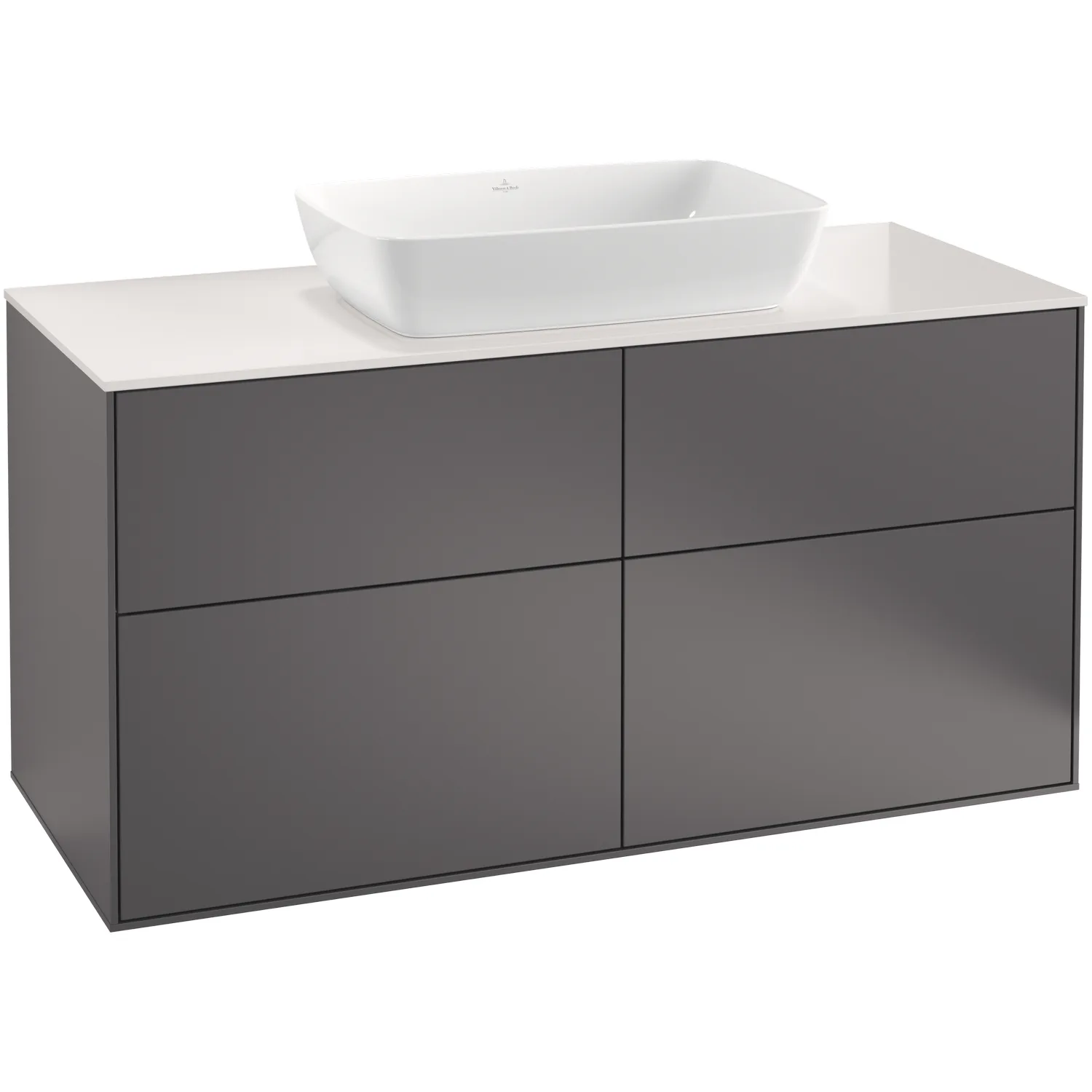 Tvättställsskåp Villeroy & Boch Finion med 4 Lådor och Bänkskiva för Fristående Tvättställ