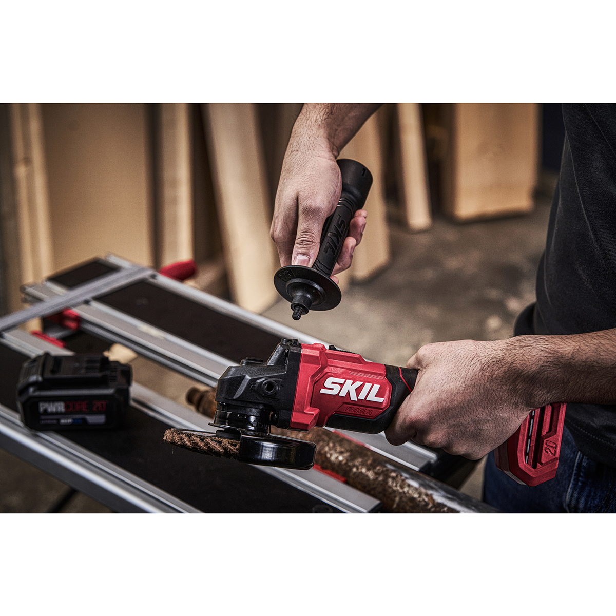 Vinkelslip SKIL 3922 AA Batteridriven Kolborstfri