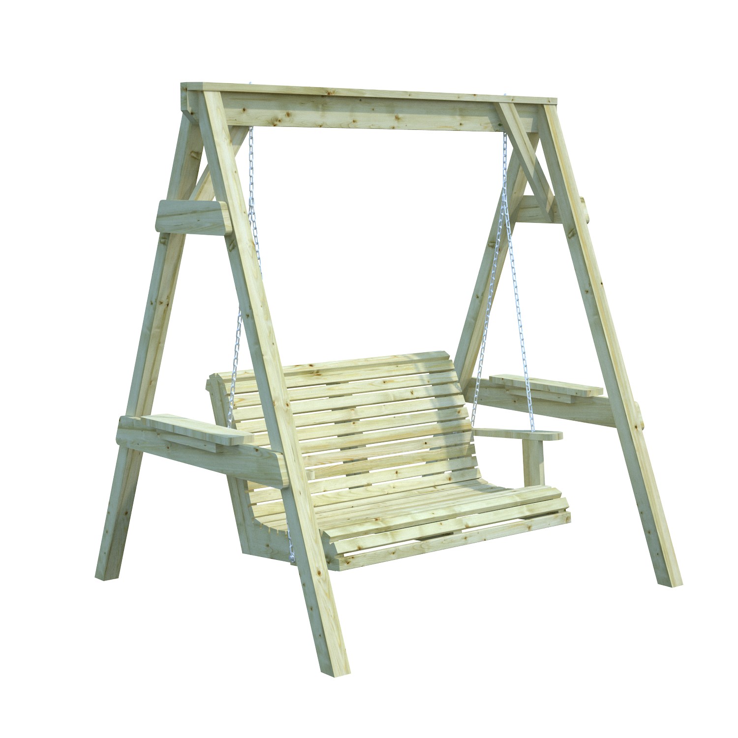 Hammock Palmako Sigrid Utomhus i Tryckimpregnerad Gran, 3-Sittplatser