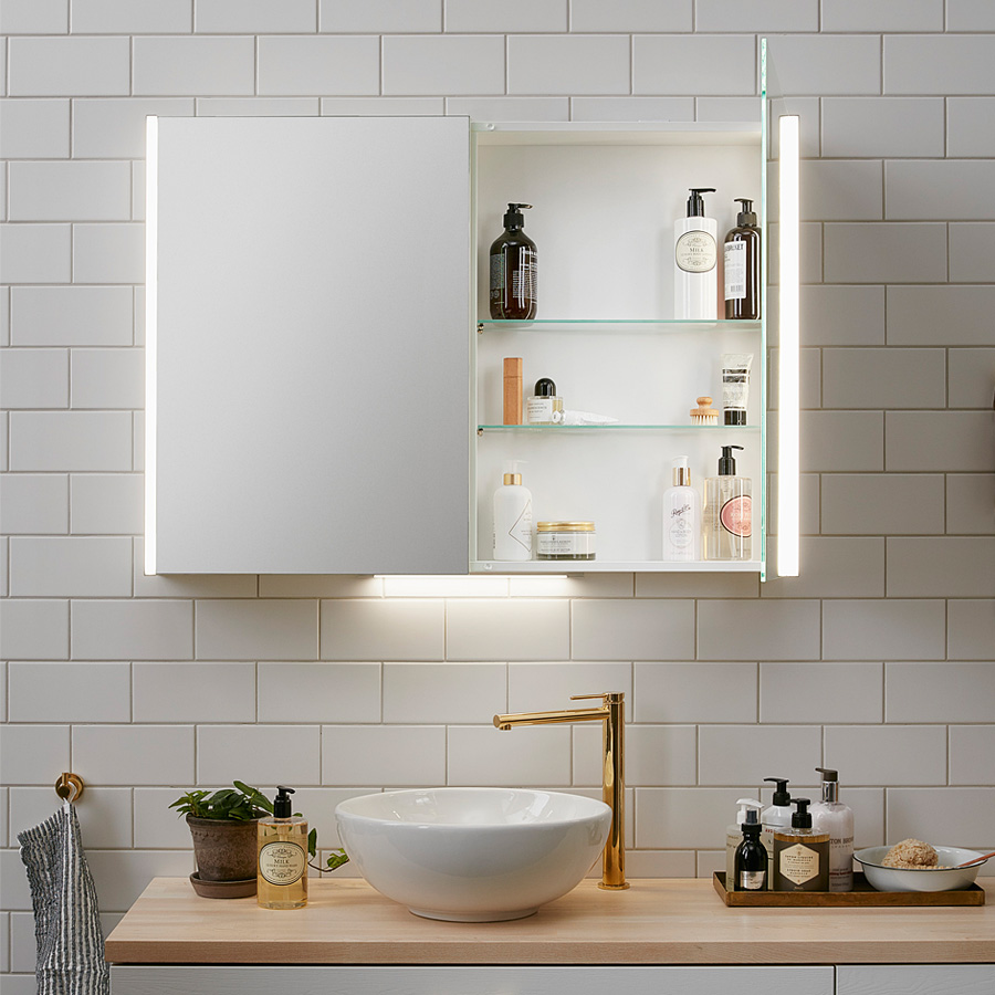 Spegelskåp Miller Badrum Linear LED