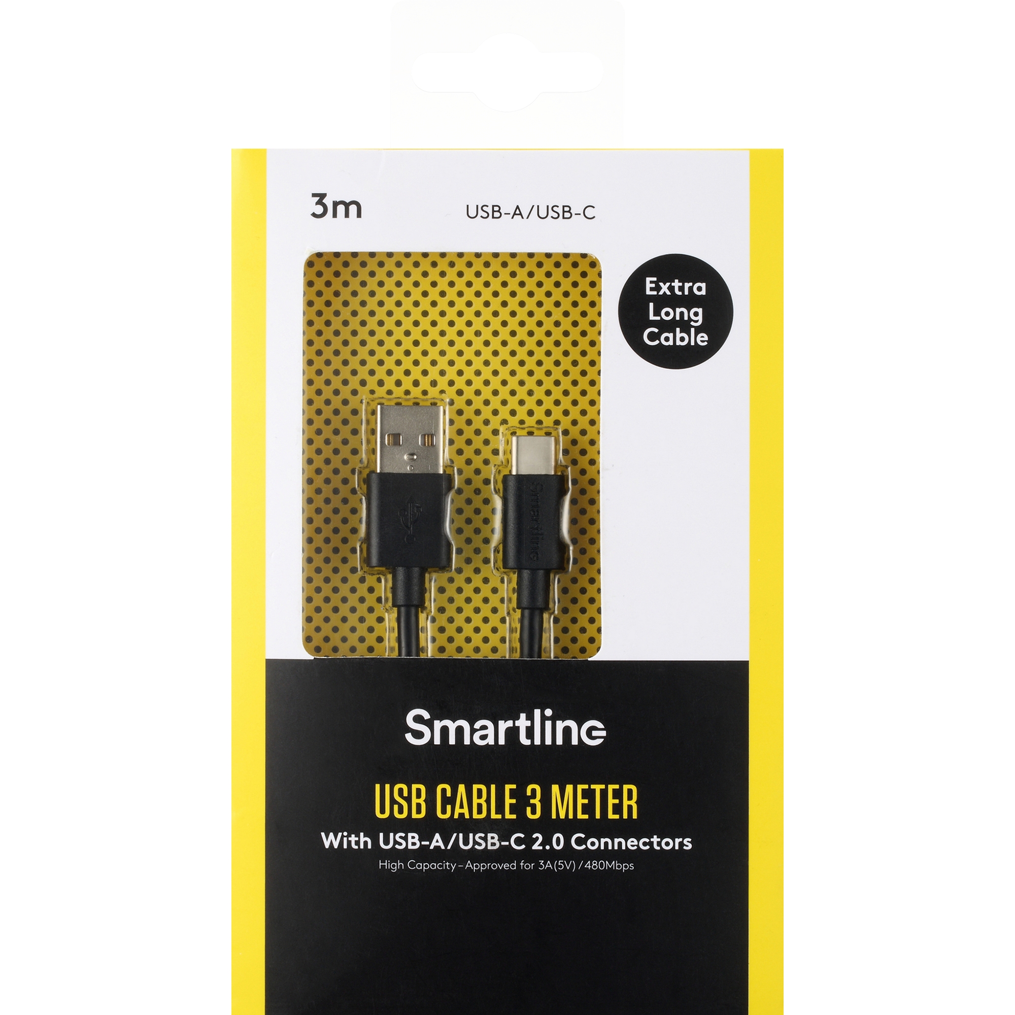 Laddningskabel Smartline USB-C/A