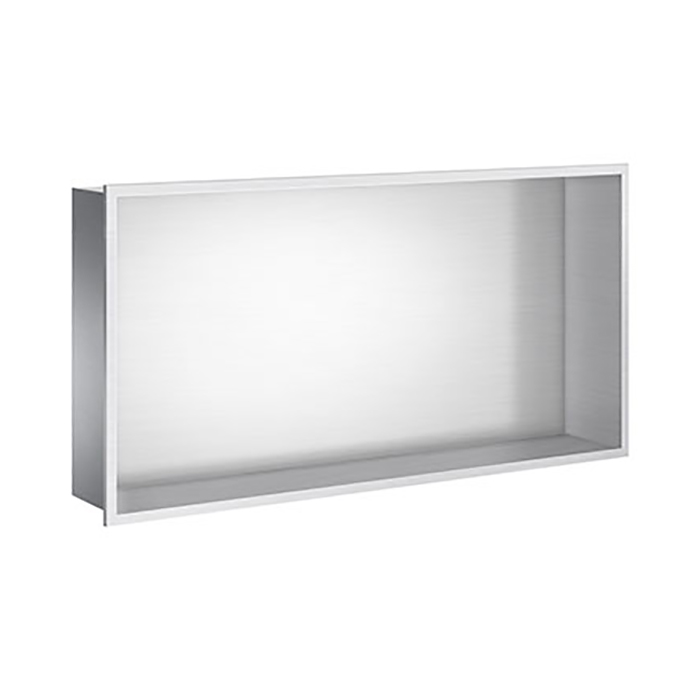 Väggnisch Smedbo Sideline för Dusch och Badrum Borstat krom, Storlek 300x600
