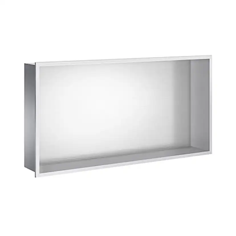 Väggnisch Smedbo Sideline för Dusch och Badrum Borstat krom, Storlek 300x600