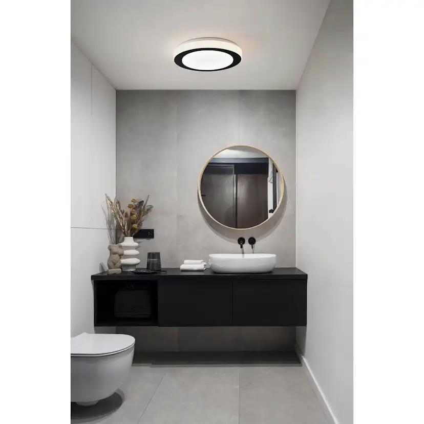 Vägg-/Taklampa Eglo Led Carpi 300 mm, Svart, Vit