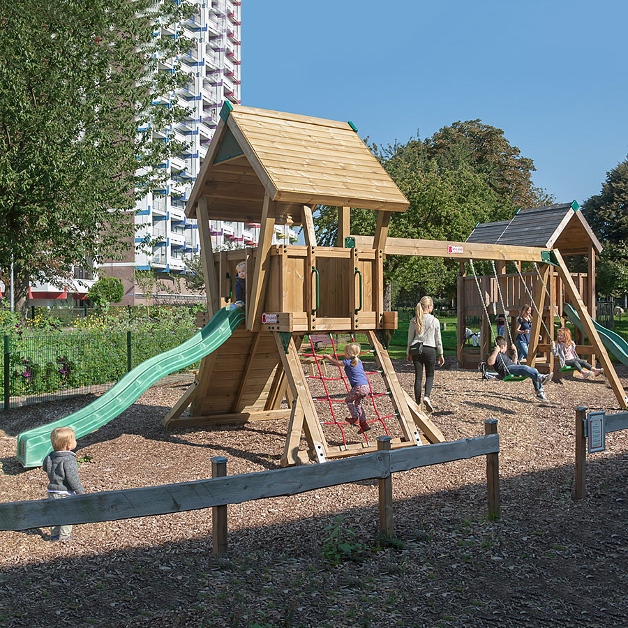 Klätterställning Hy-Land Projekt Q 2 + Swingmodul