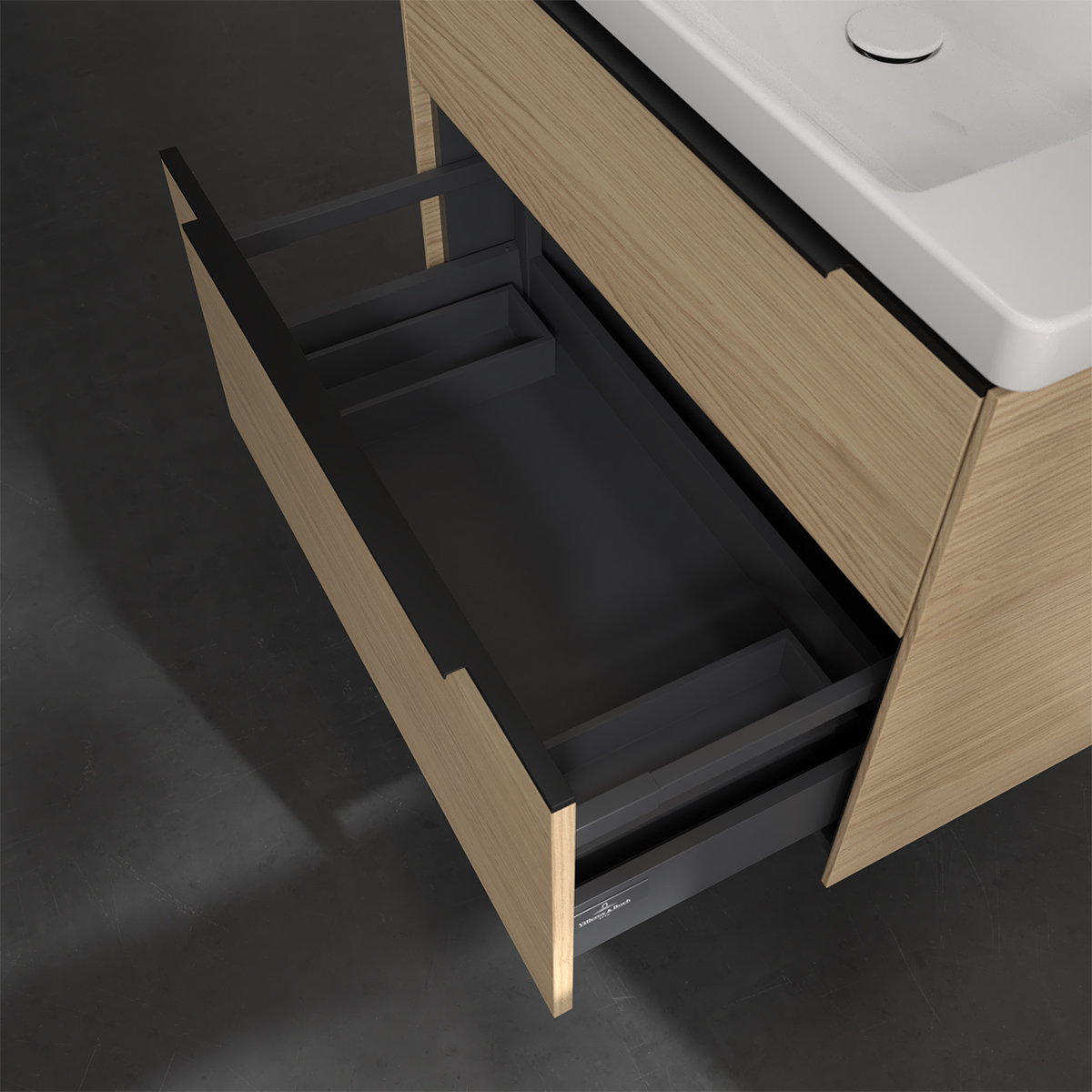 Tvättställsskåp Villeroy & Boch Subway 3.0 med 2 Lådor