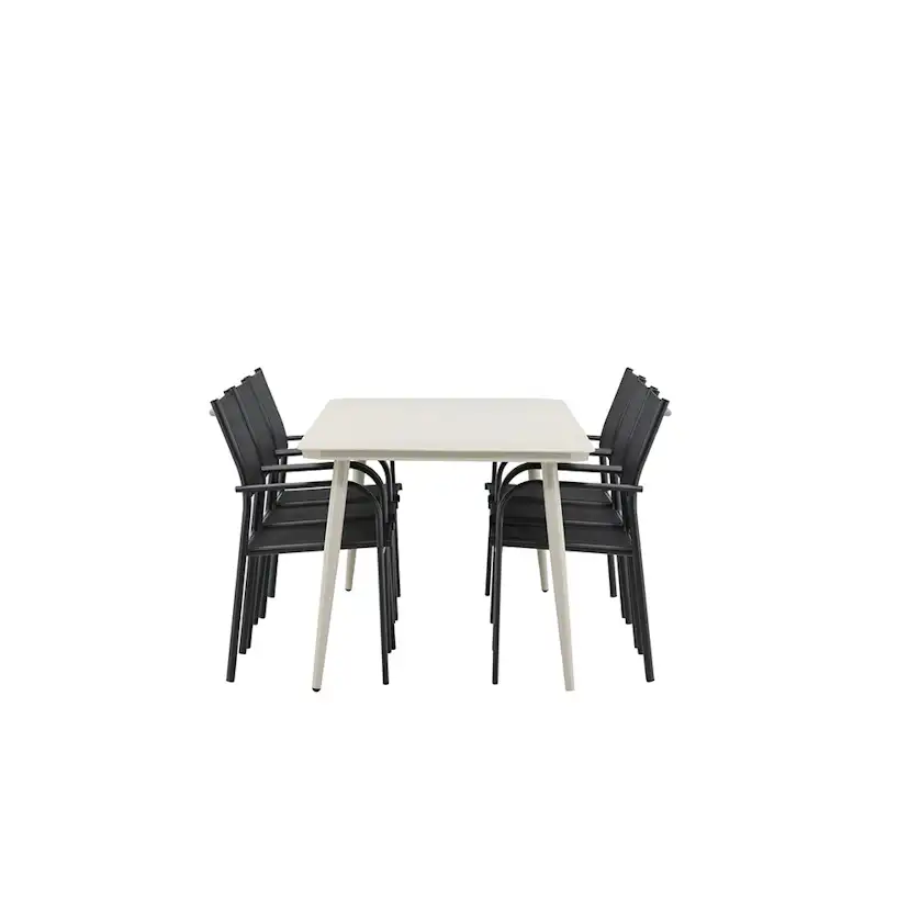 Matgrupp Venture Home Lina med 6 Santorini Stolar