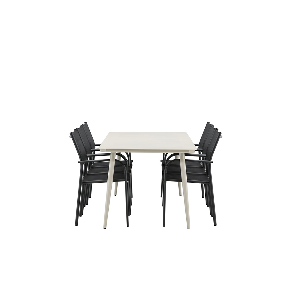 Matgrupp Venture Home Lina med 6 Santorini Stolar