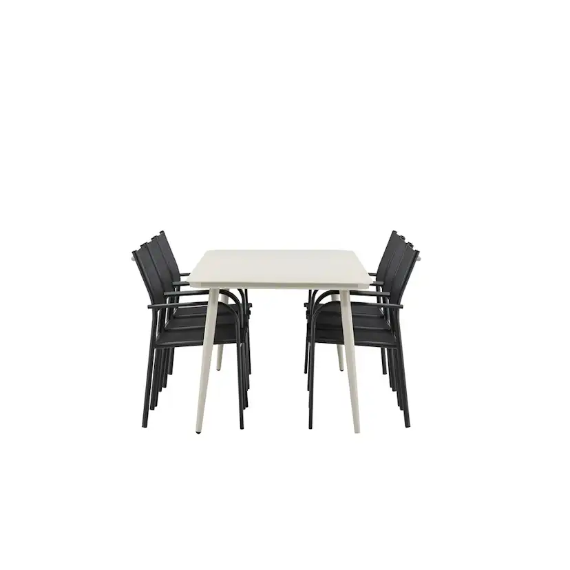 Matgrupp Venture Home Lina med 6 Santorini Stolar