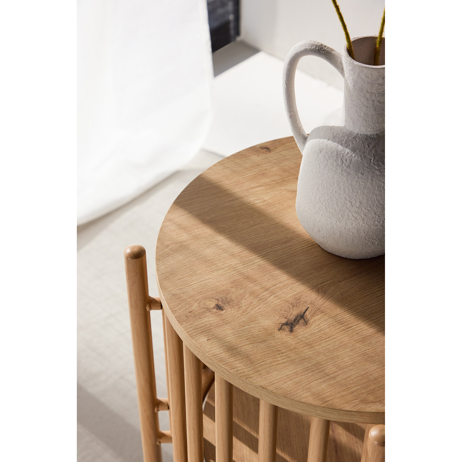 Sidobord Venture Home Rubbo Ø45x65 cm med Förvaring
