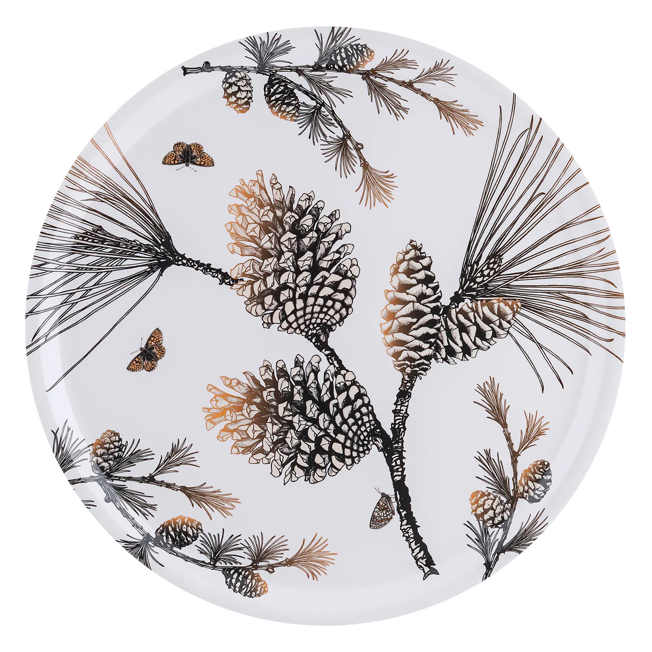 Bricka Åry Trays Pine Cone Rund