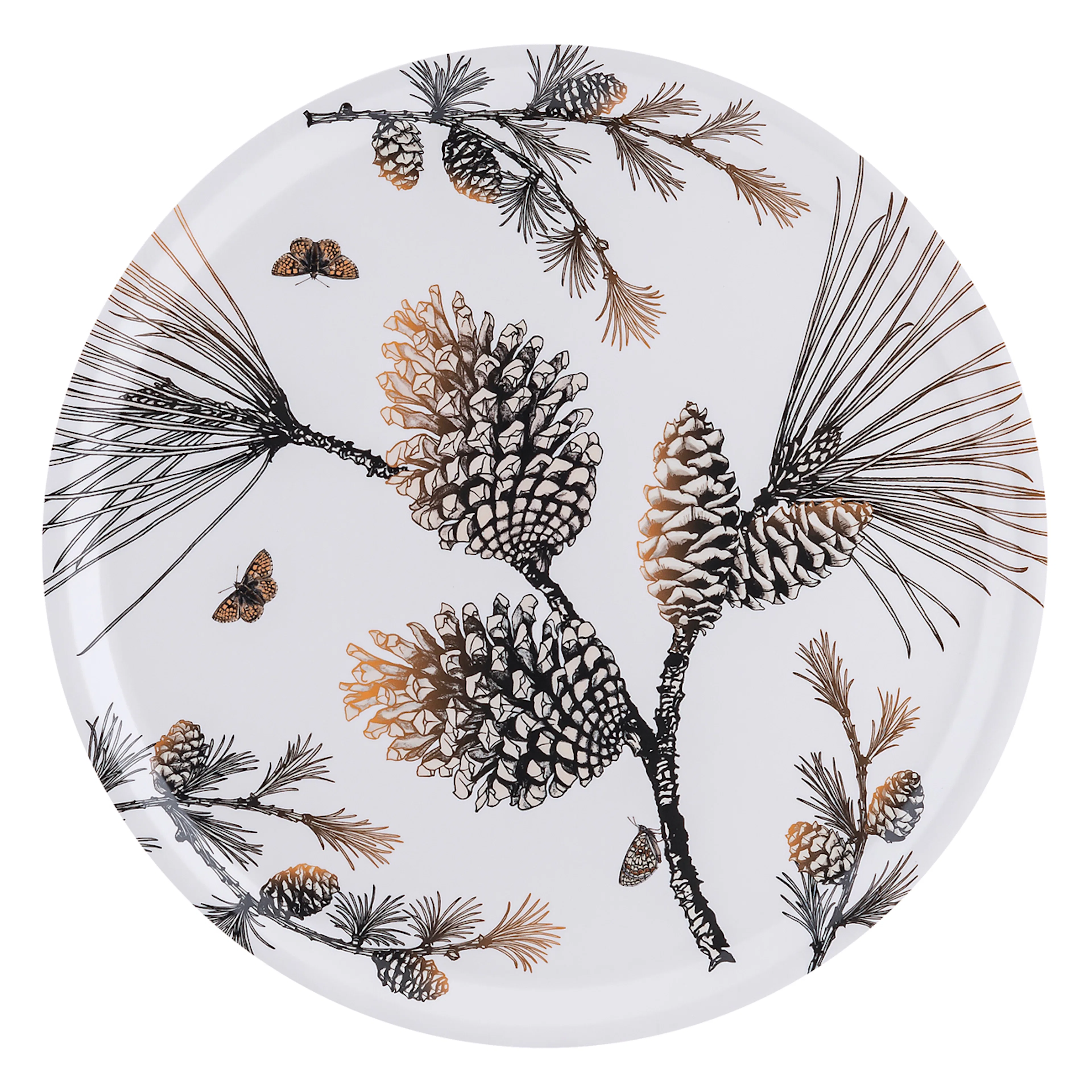 Bricka Åry Trays Pine Cone Rund