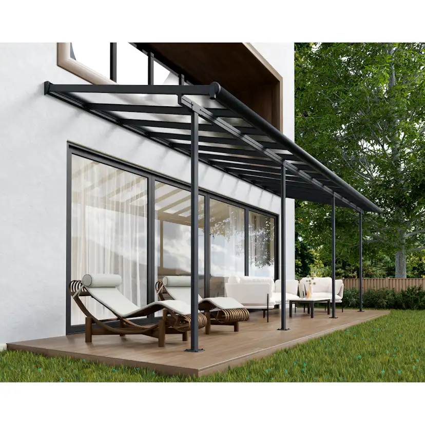 Terrasstak Canopia by Palram Sierra Antracit 15,41 m²