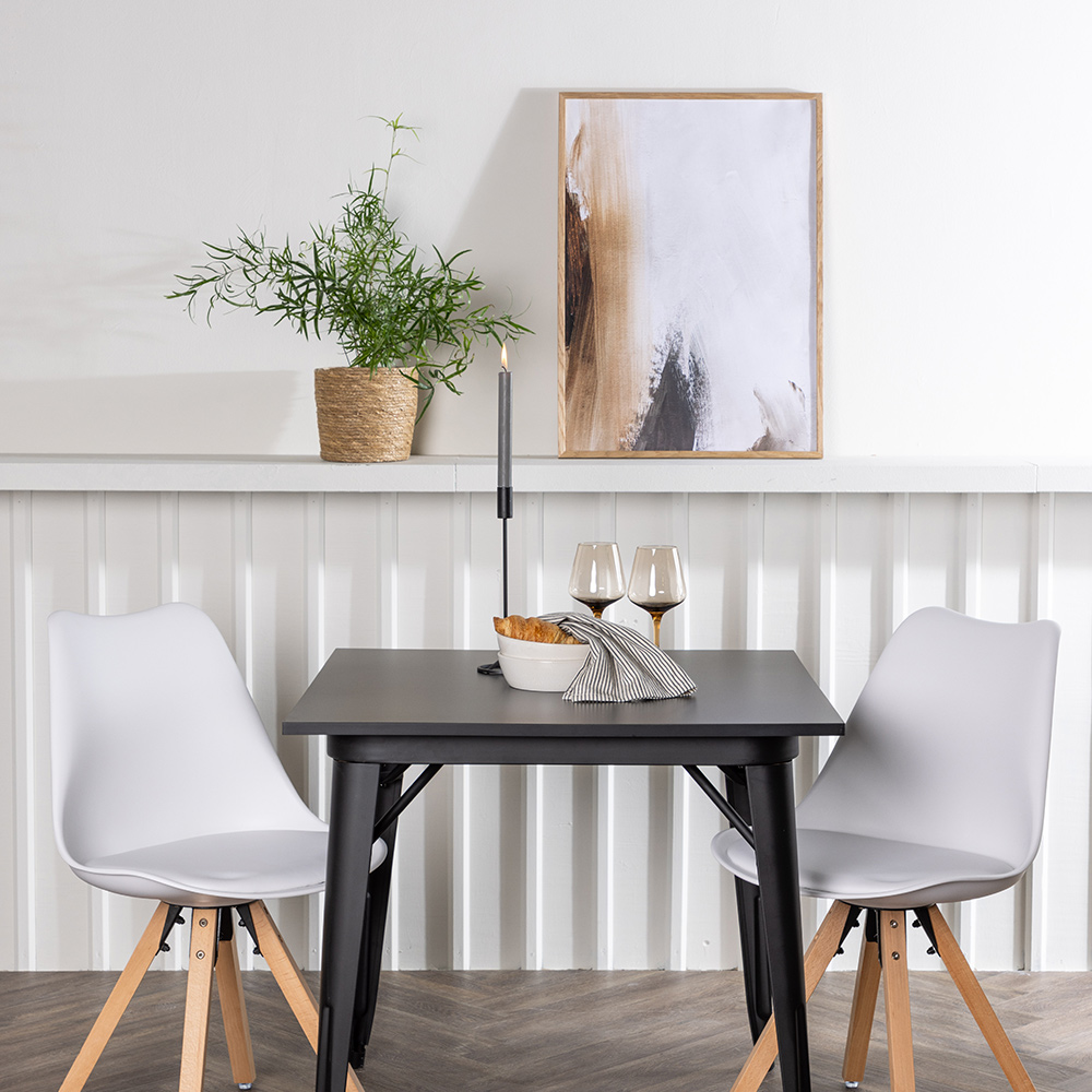 Matgrupp Venture Home Tempe med 2 st Zeno stolar Vit