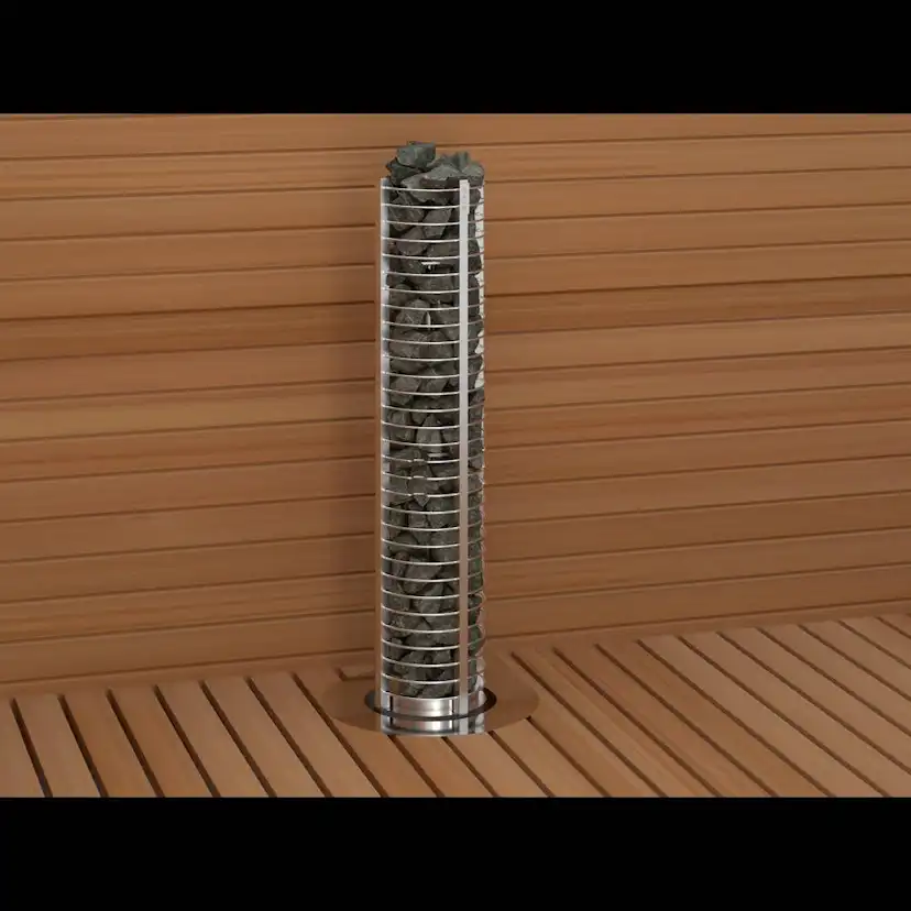 Bastuaggregat Sawo Tower Rund TH3 45NB 4,5 kW, TH3-45NB-P-C NB, inbyggd styrning (inkl. timer och termostat), 4.5 Kw
