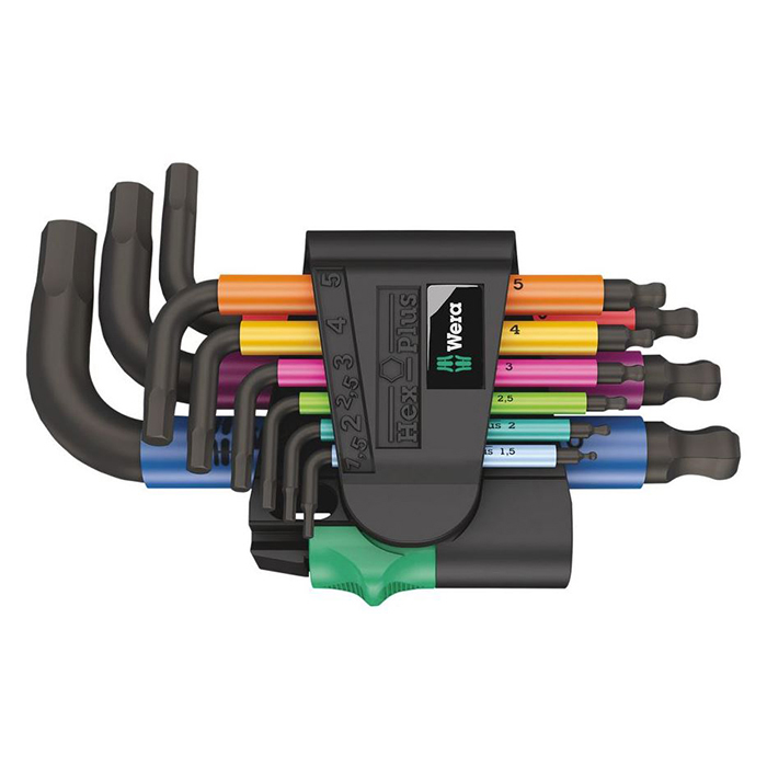 Vinkelnyckelsats Wera 950/9 Hex-Plus Multicolour 2