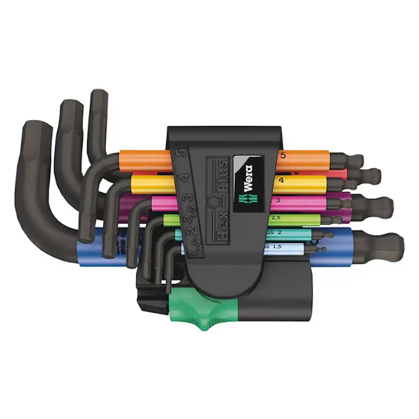 Vinkelnyckelsats Wera 950/9 Hex-Plus Multicolour 2