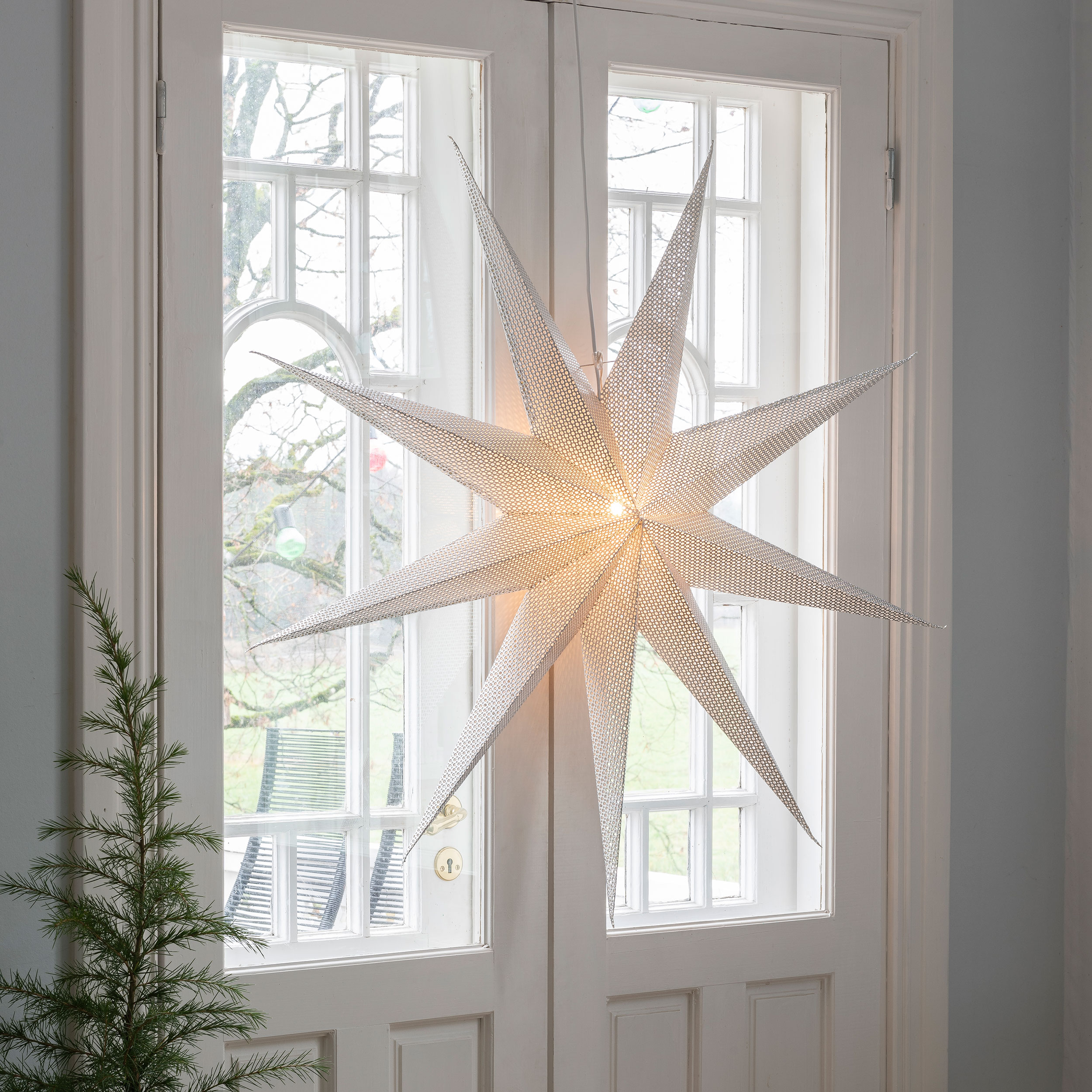 Adventsstjärna Gnosjö Konstsmide 9-uddig 115 cm