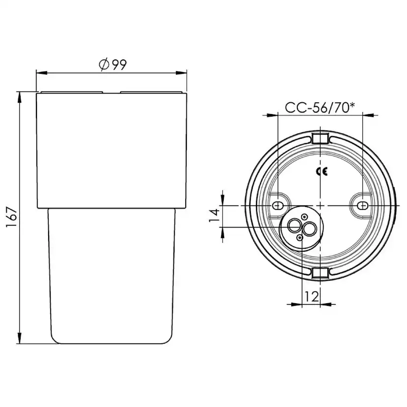 Väggarmatur Ifö Electric Light On Kupa Vit IP44 E27