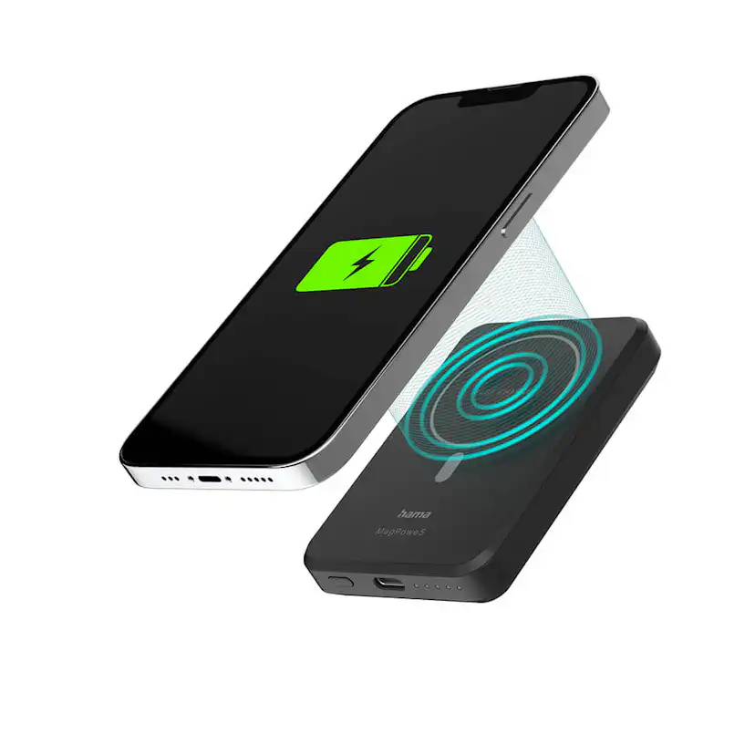 Powerbank Hama MagPower 5 Trådlös 5000mAh