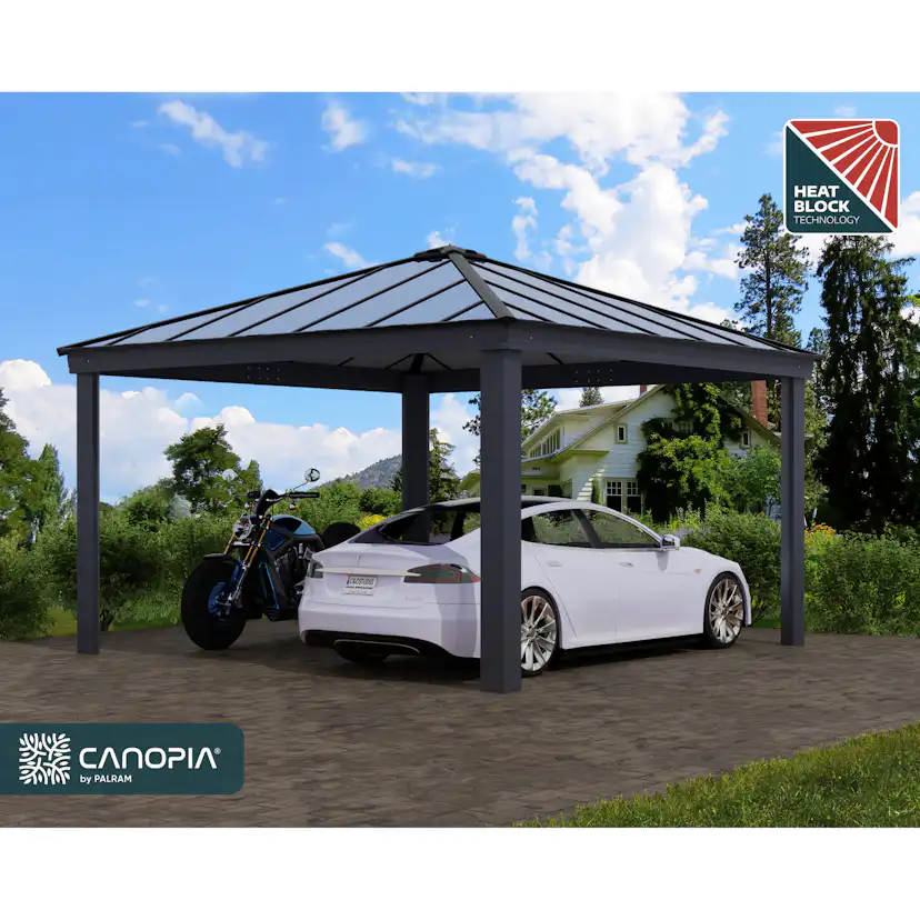 Carport Canopia by Palram Colorado Metall Dubbel Apex 4,3 X 4,3 m