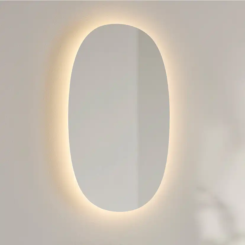 Spegel Hafa Ellipse LED 500x850