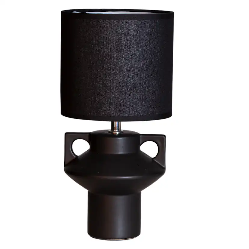 Bordslampa Cottex Mateo H34 cm Keramikfot med Linneskärm