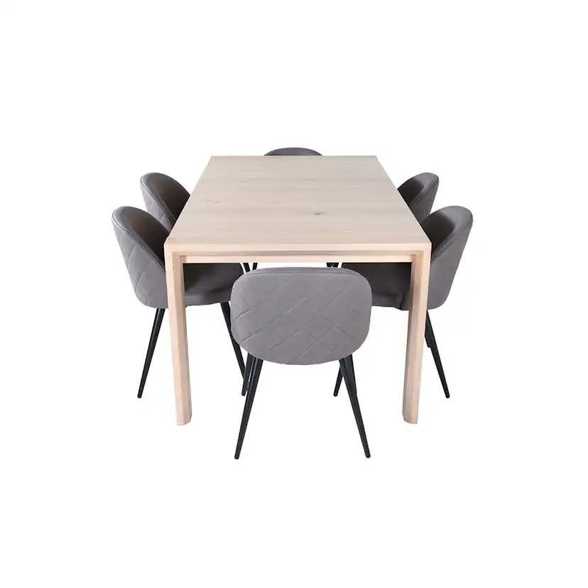 Matgrupp Venture Home Shy med 6 Valentina Stitcthes Stolar Mikrofiber