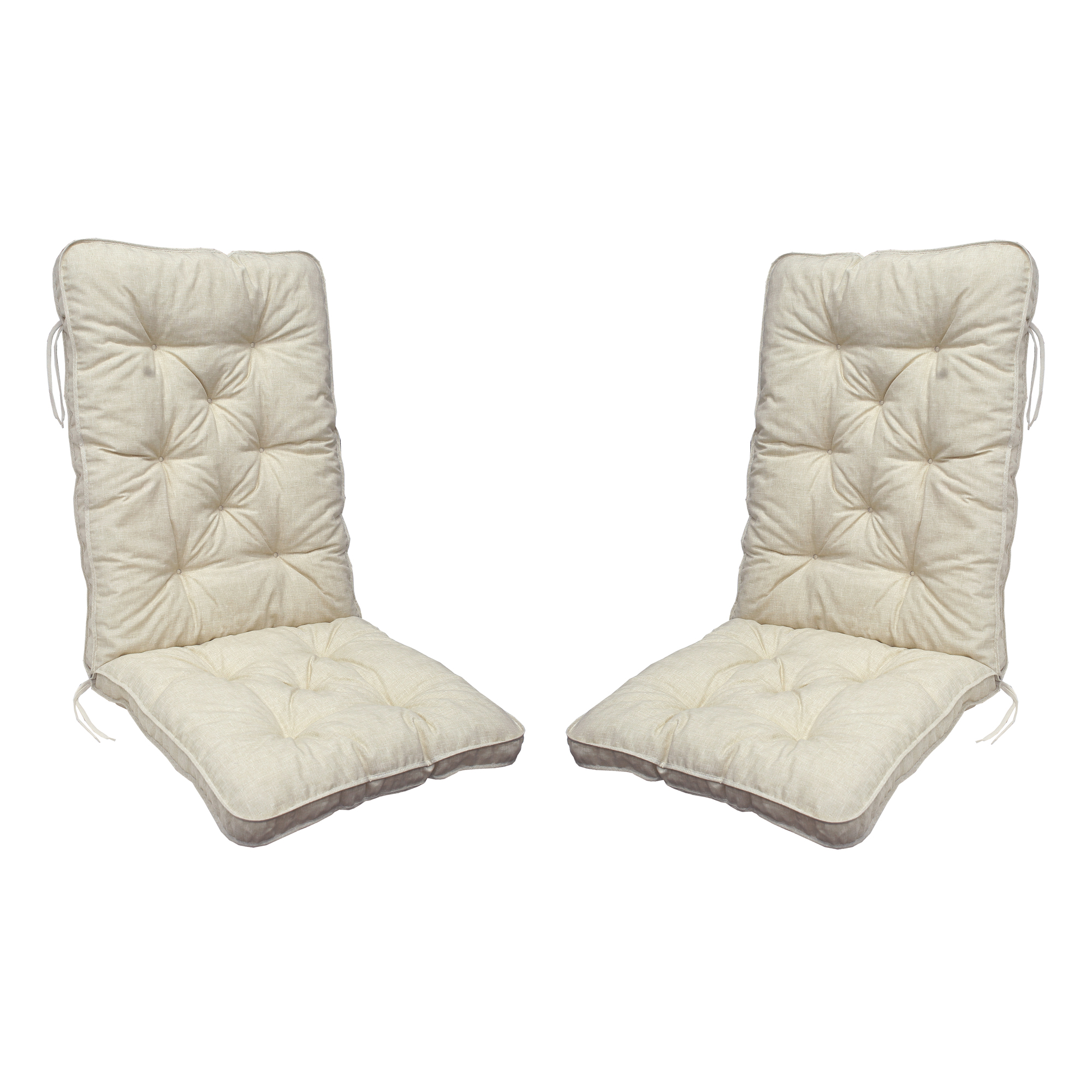 MALMÖ high-back cushion, light beige, 2-pack Beige