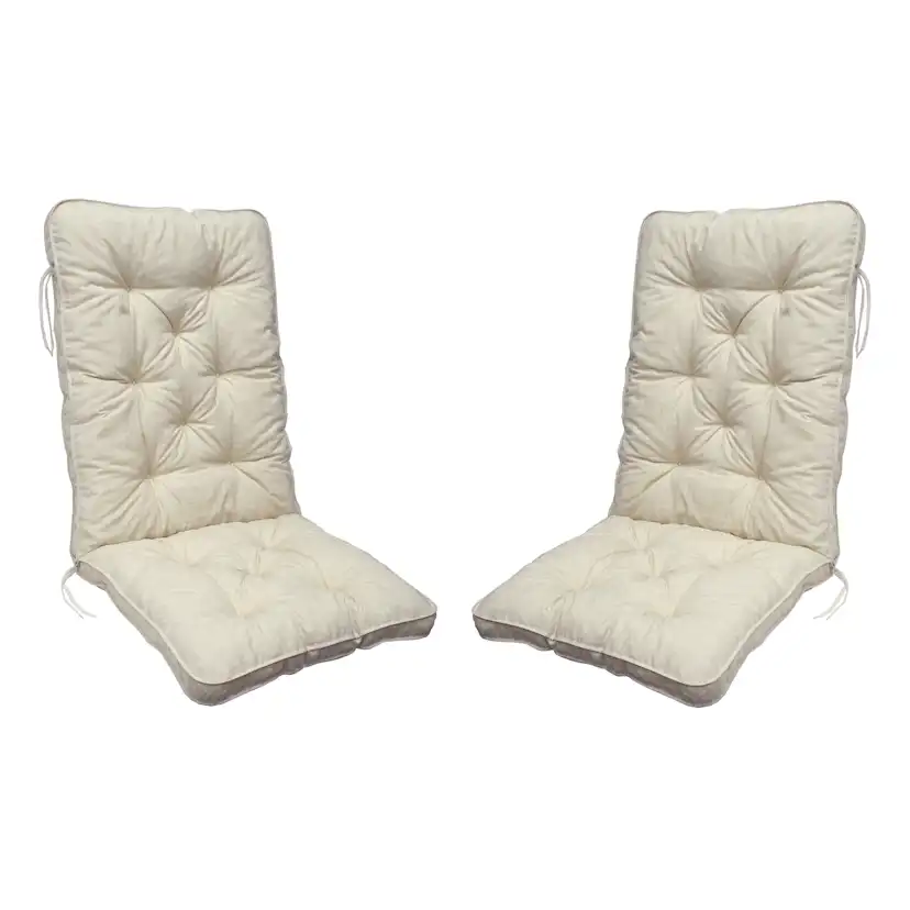 MALMÖ high-back cushion, light beige, 2-pack Beige